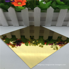 316 gold stainless steel mirror finish process decorative sheet